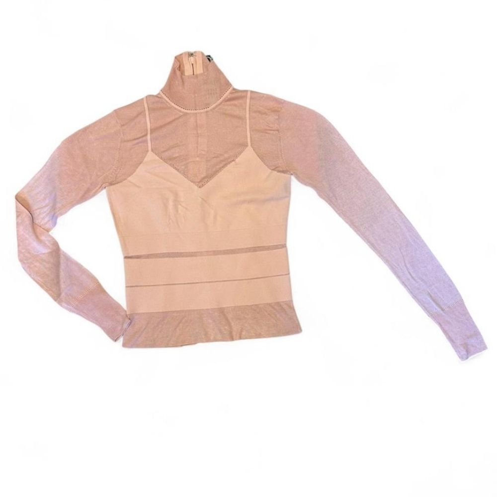 Herve Leger Blush Pink Women's Blouse (Can431)